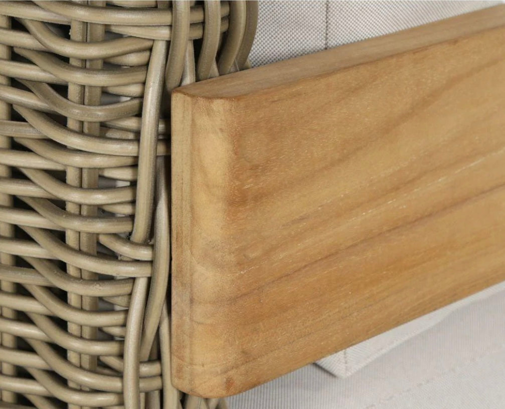 Solid Teak Accent Chair