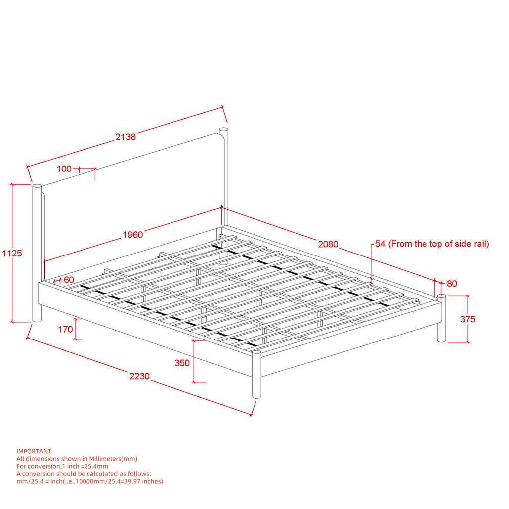 Zoran 78" King Platform Bed