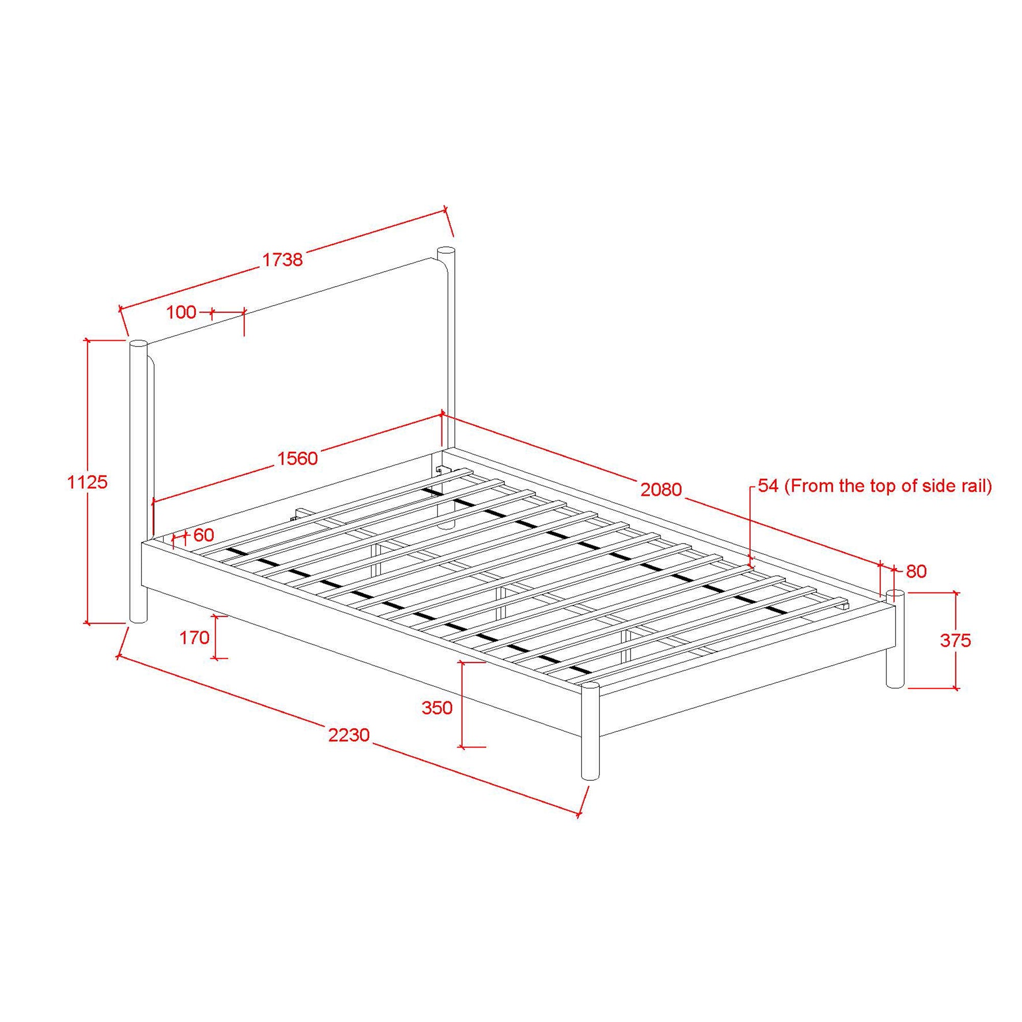 Zoran 60&Quot; Queen Platform Bed