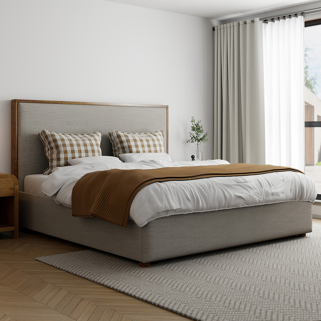 Andover 78" King Platform Bed W/Drawer