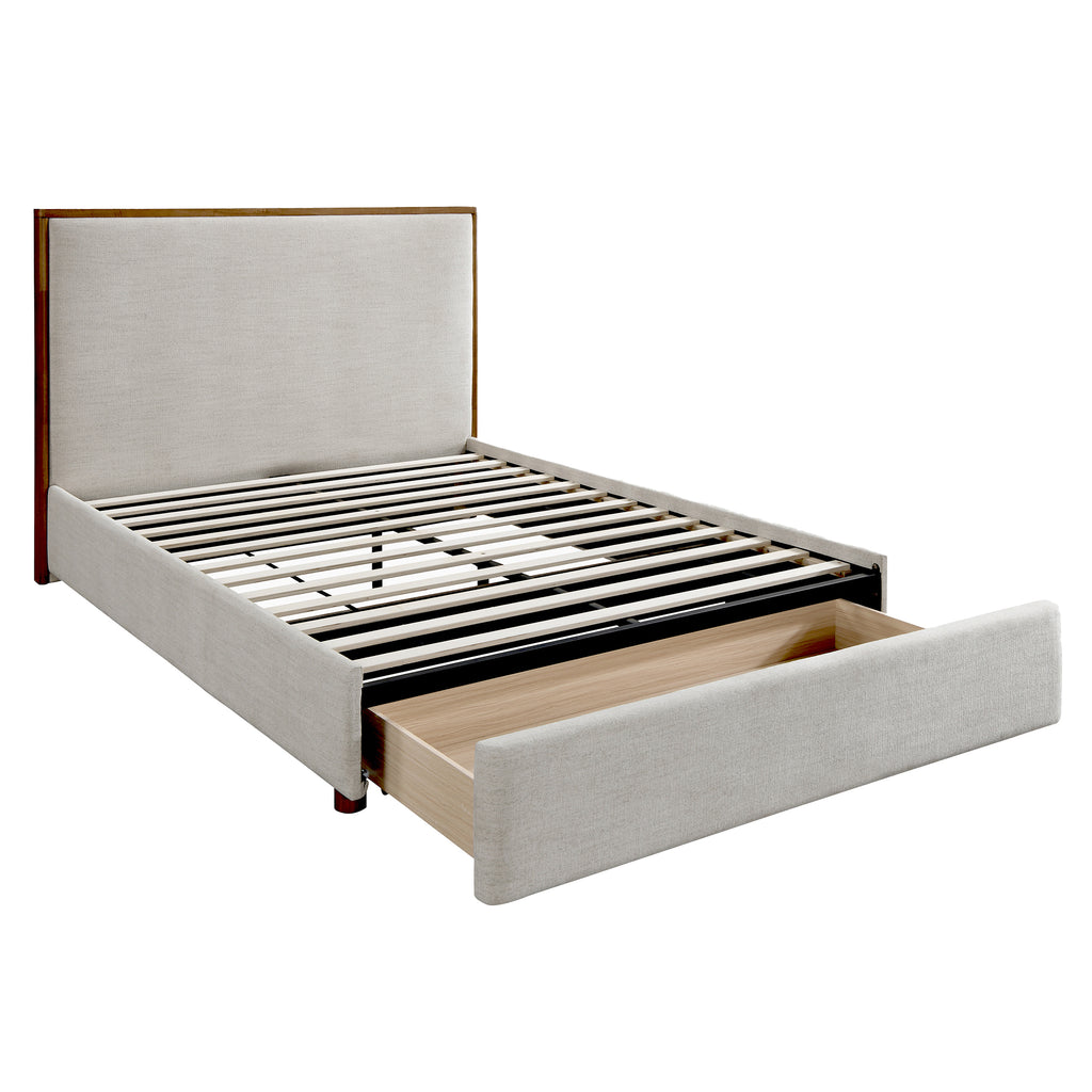Andover 60" Queen Platform Bed W/Drawer