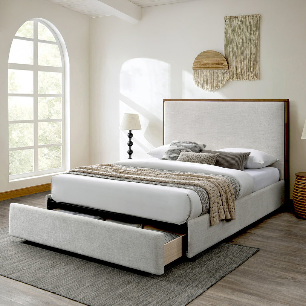 Andover 60" Queen Platform Bed W/Drawer