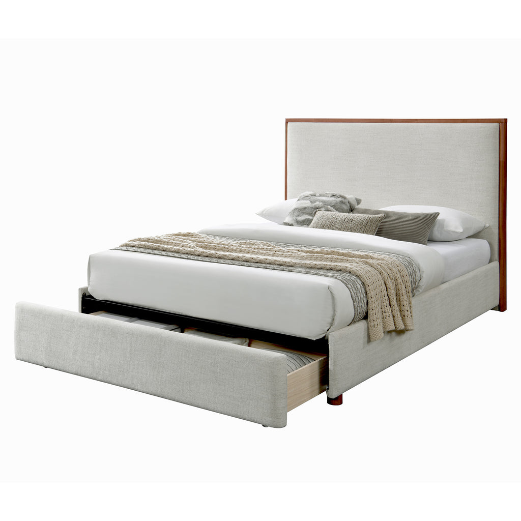 Andover 60" Queen Platform Bed W/Drawer
