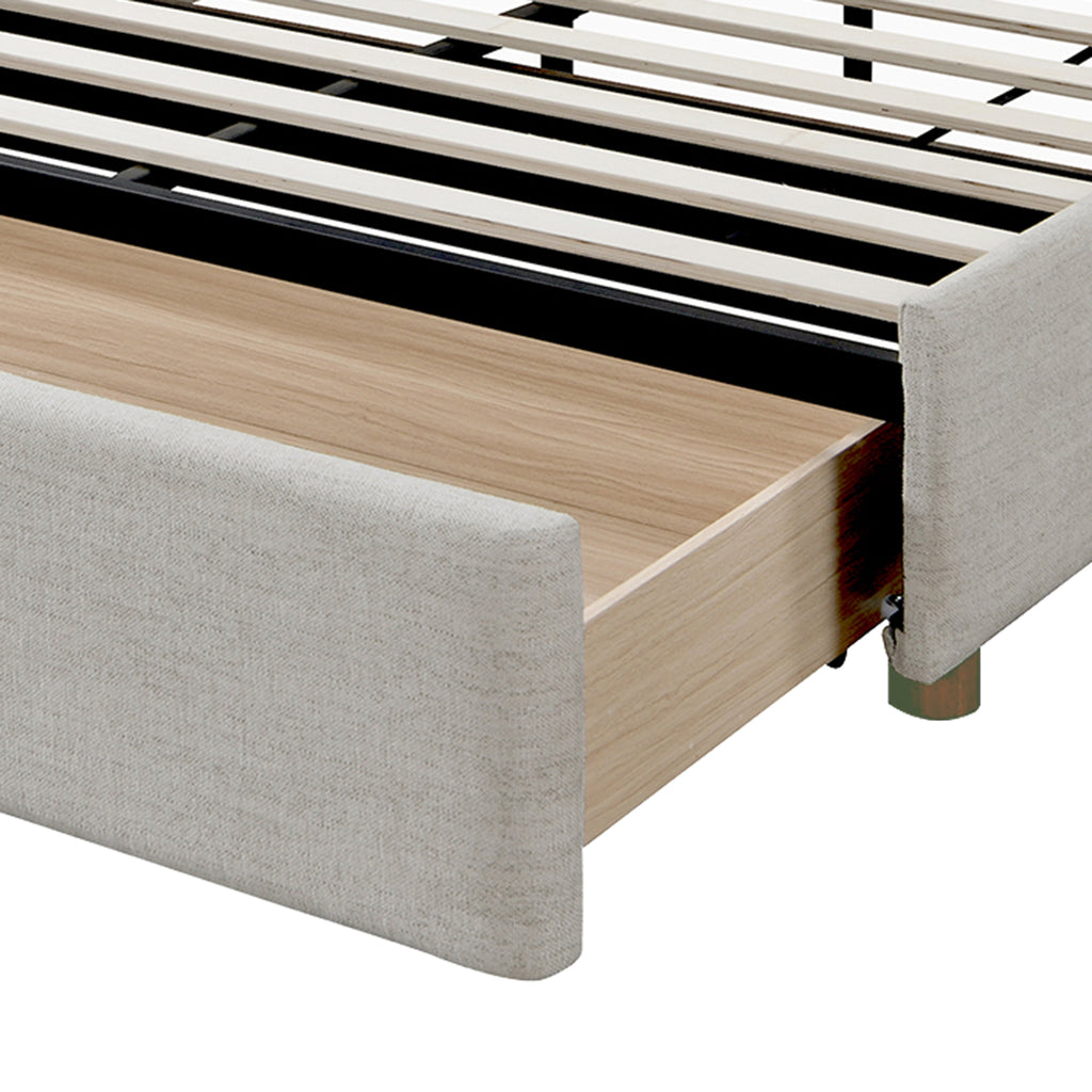 Andover 60" Queen Platform Bed W/Drawer