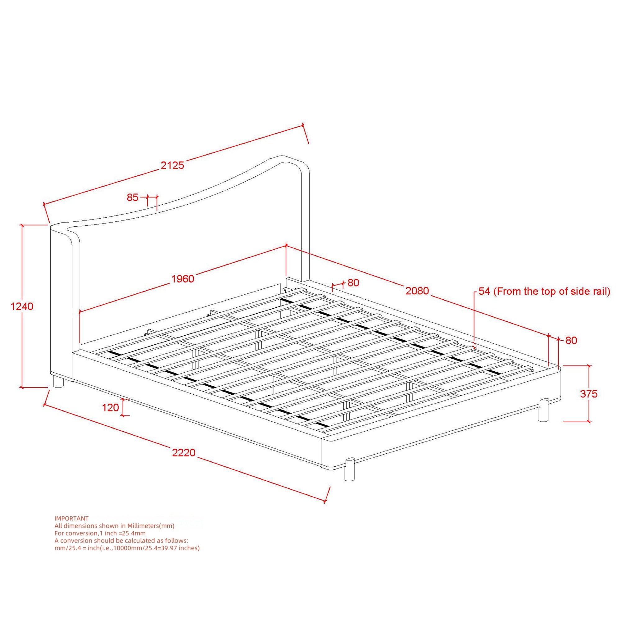 Isadora 78" King Platform Bed