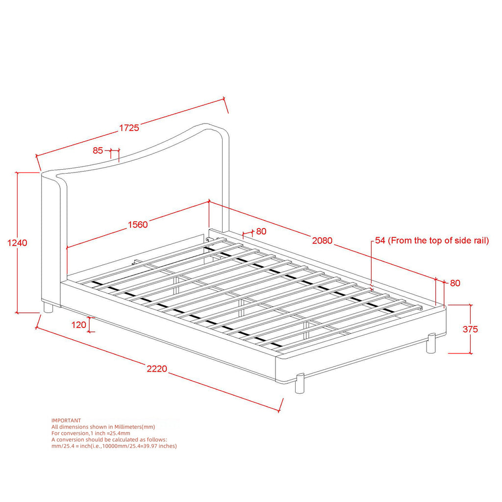 Isadora 60" Queen Platform Bed