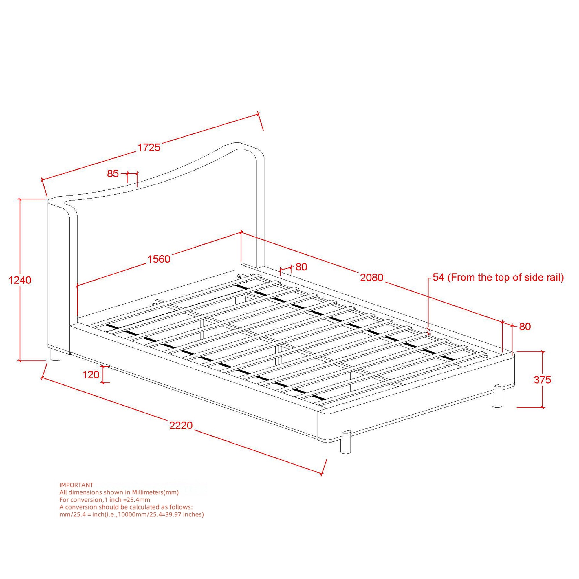 Isadora 60" Queen Platform Bed