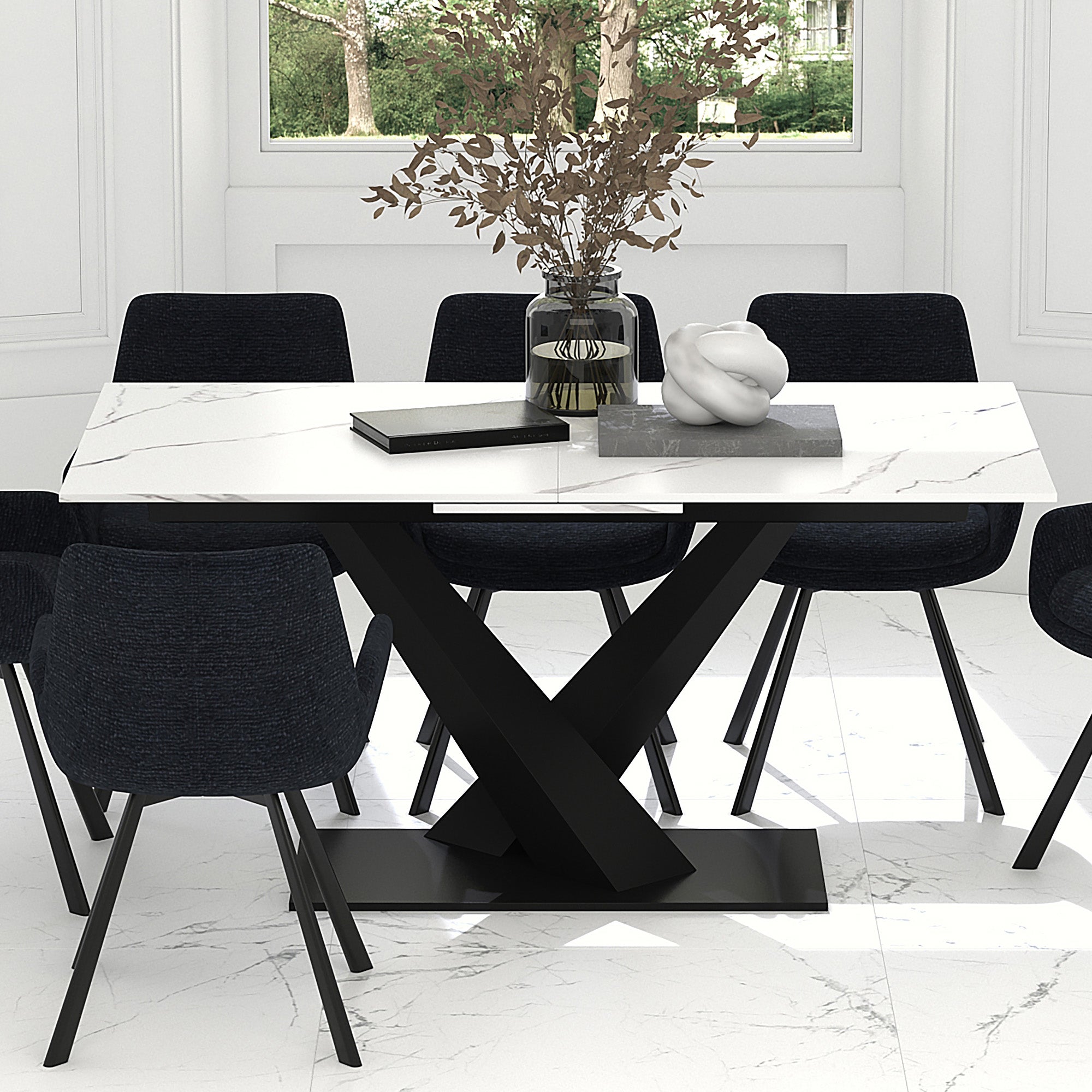 Julius Dining Table W/Extension, 63"-79"