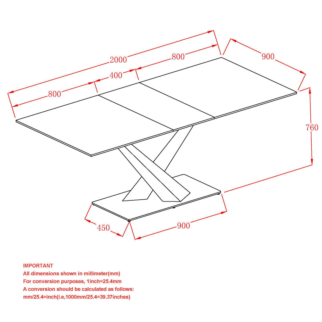 Julius Dining Table W/Extension, 63"-79"
