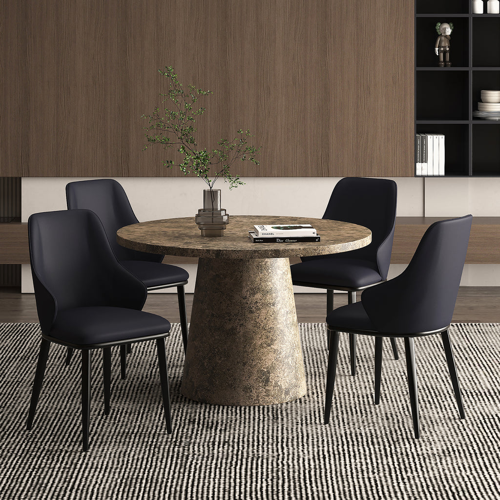 Godiva Round Pedestal Dining Table, 48"