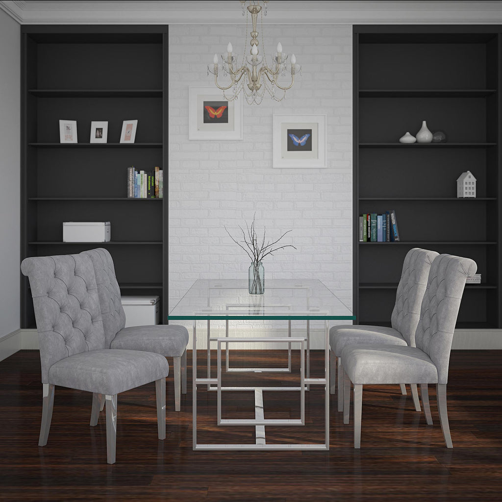 Eros Rectangular Dining Table, 71&Quot;