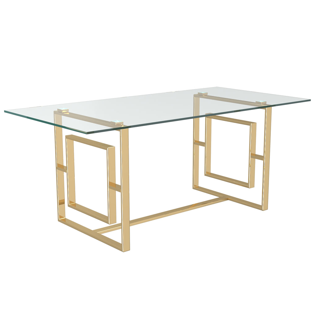 Eros Rectangular Dining Table, 71&Quot;