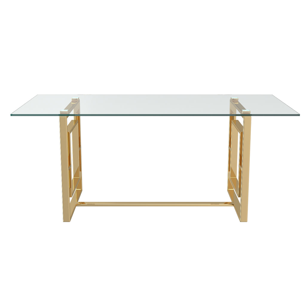 Eros Rectangular Dining Table, 71&Quot;