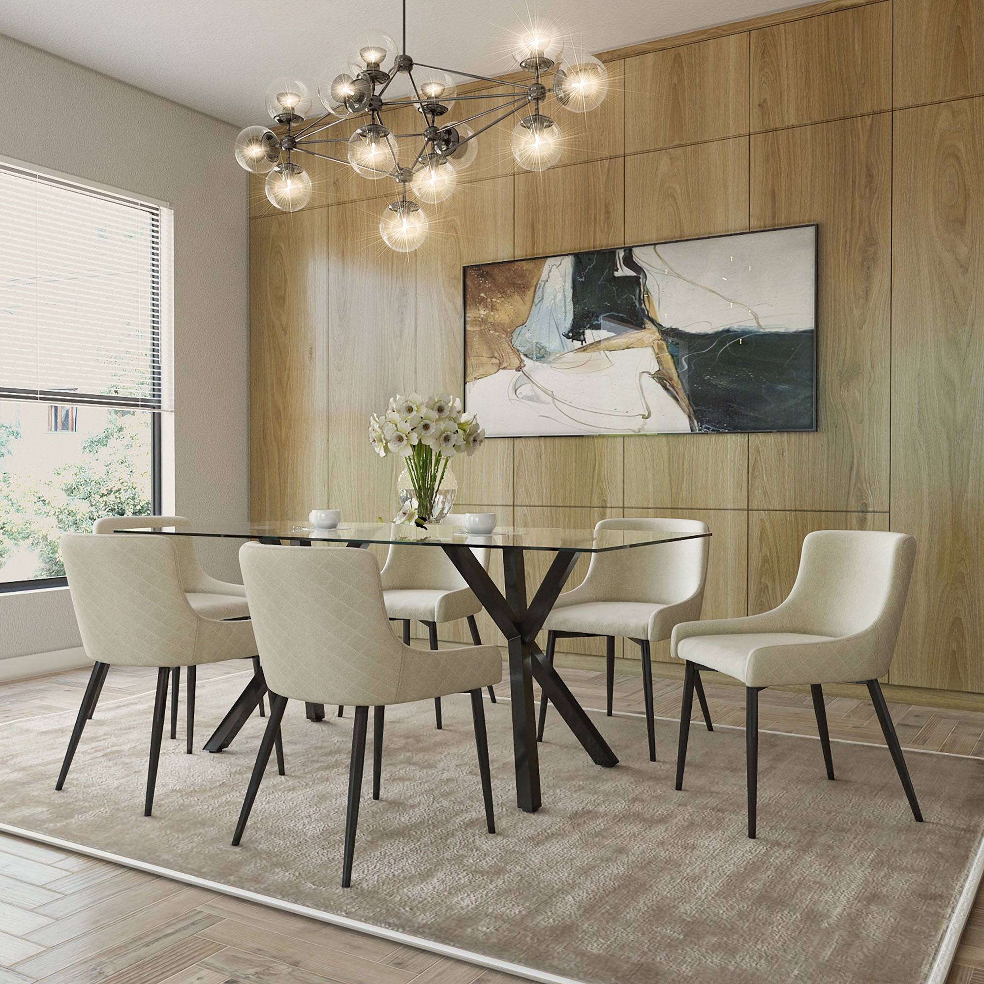 Stark Rectangular Dining Table, 71"
