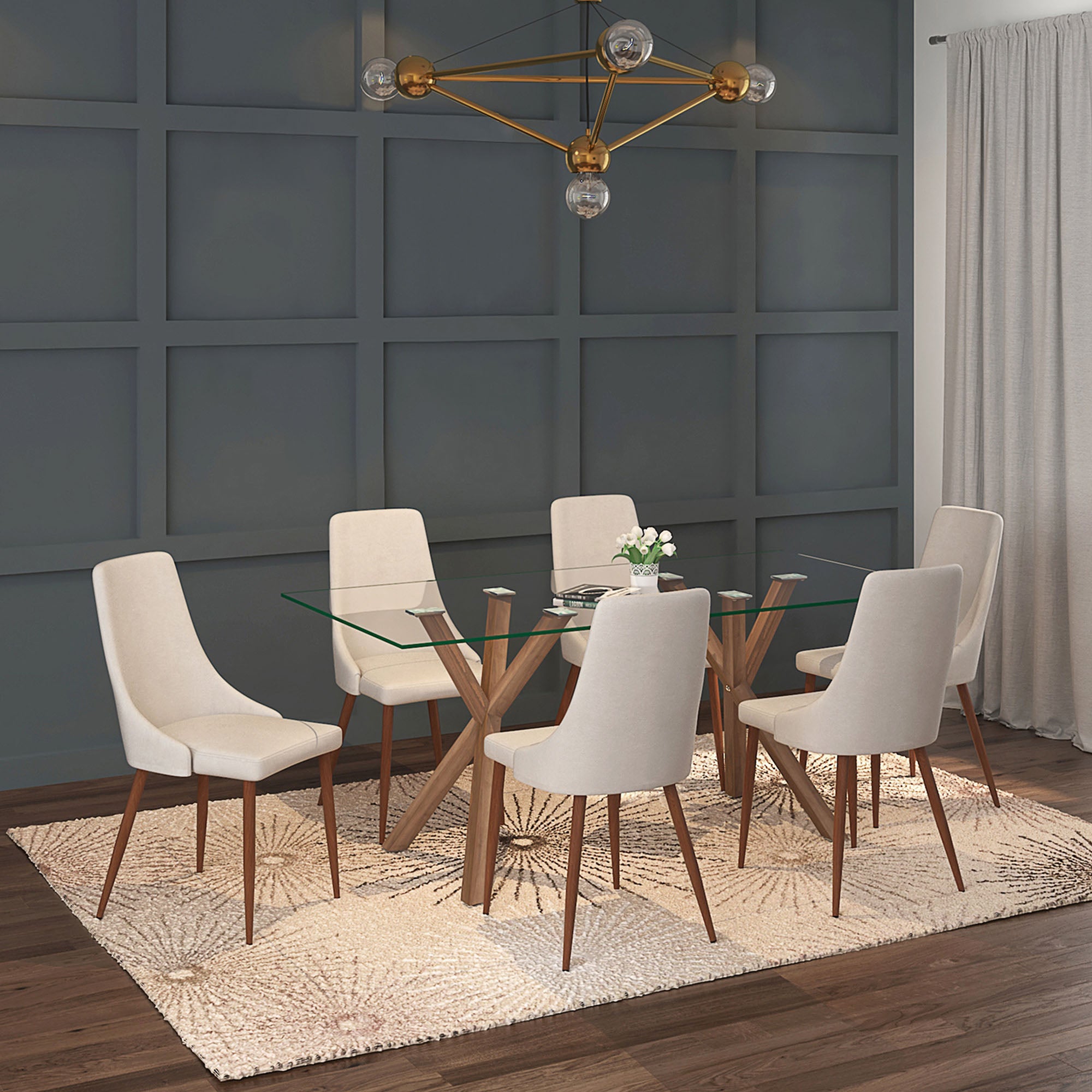 Stark Rectangular Dining Table, 71"