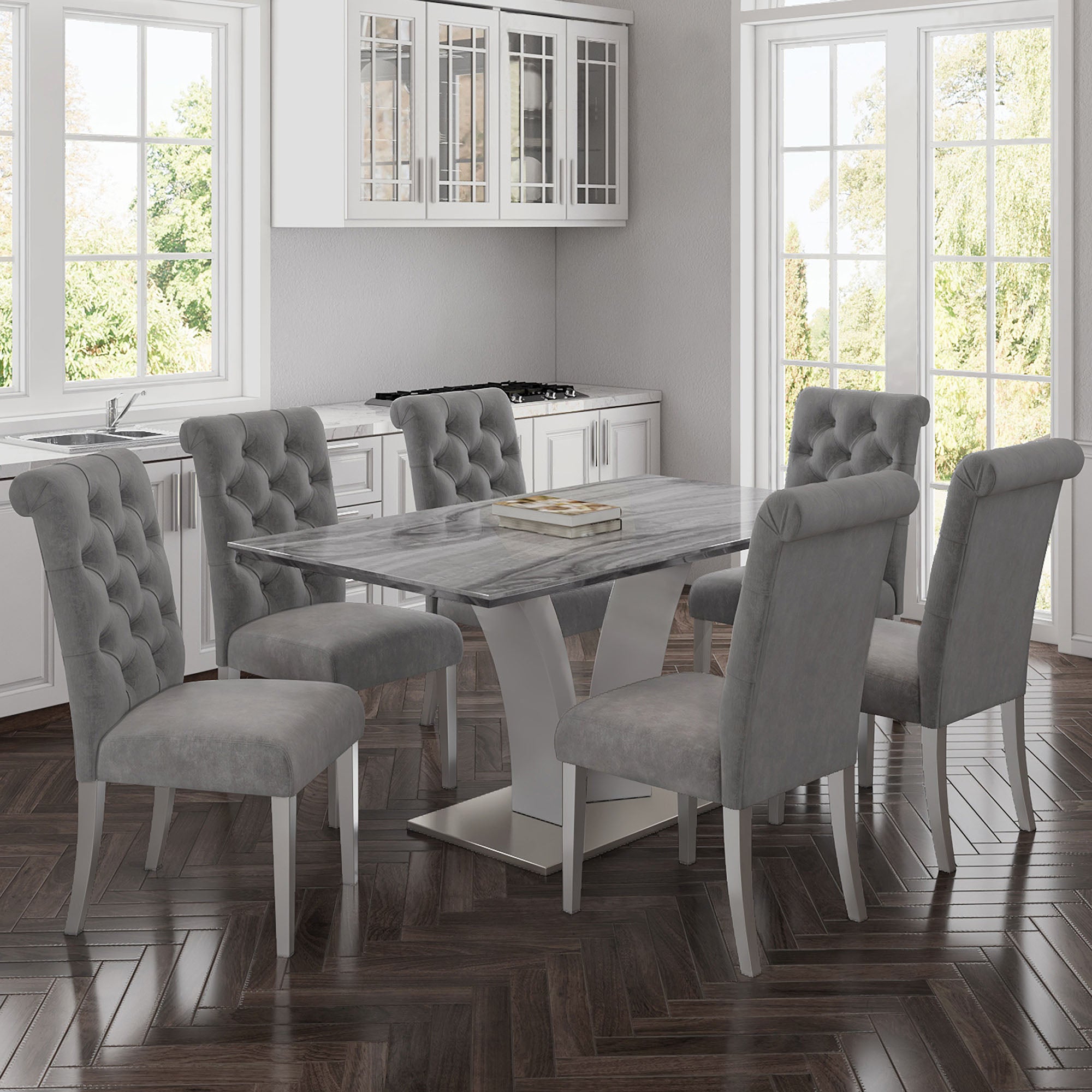 Napoli Rectangular Dining Table, 63"