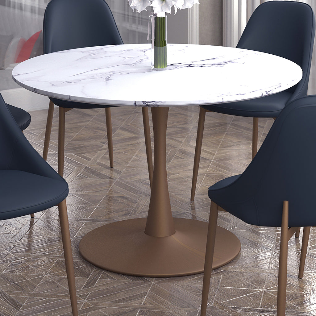Zilo Round Pedestal Dining Table, 48"