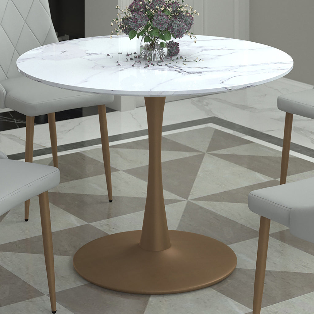 Zilo Round Pedestal Dining Table, 40"