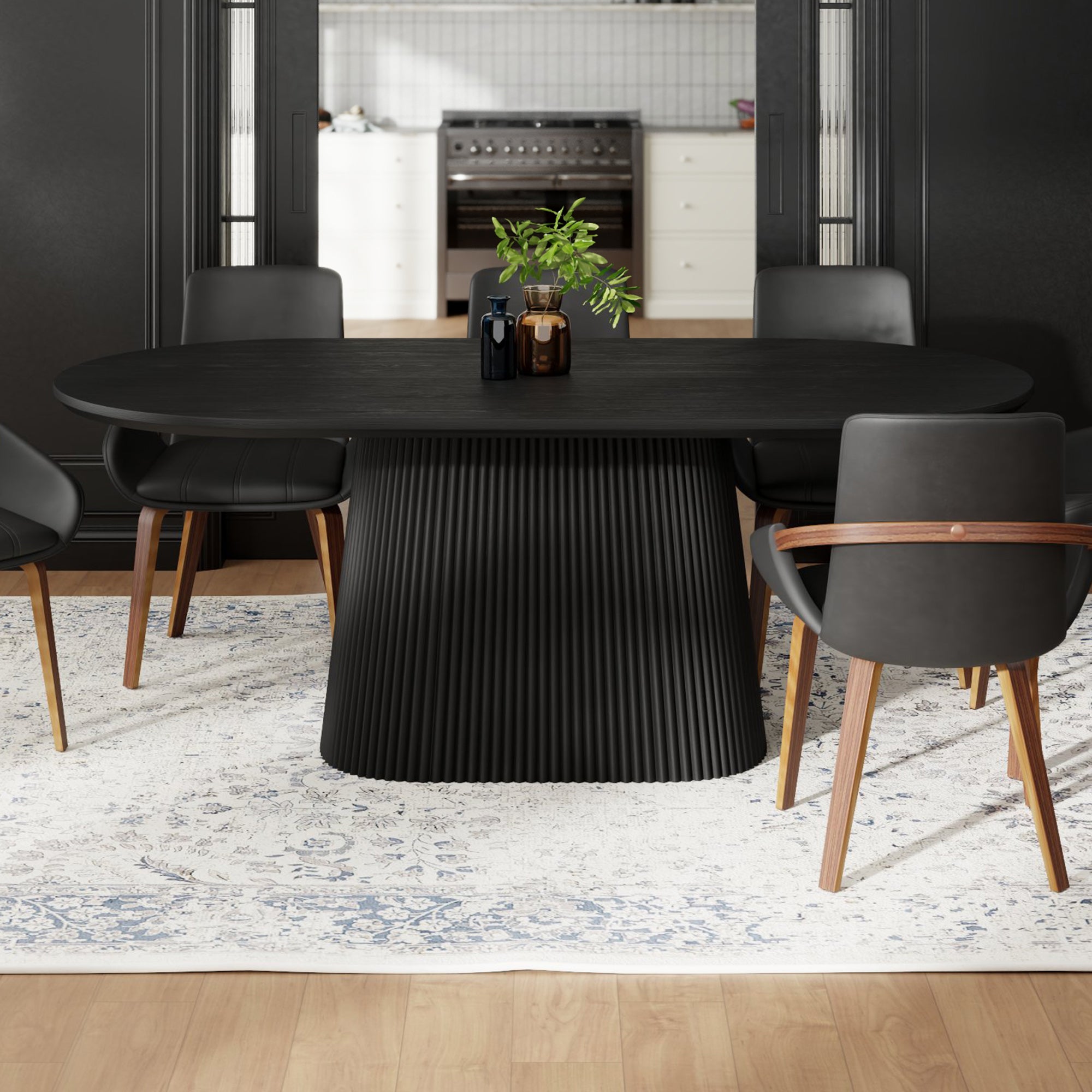 Tovas Oval Dining Table, 79"
