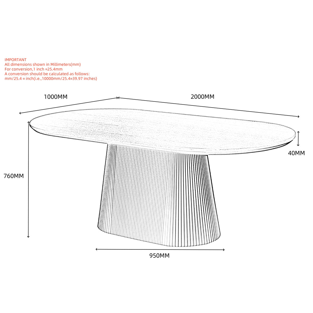 Tovas Oval Dining Table, 79"