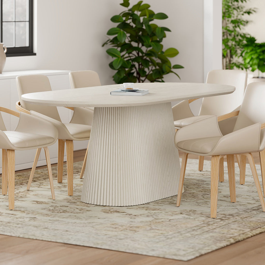 Tovas Oval Dining Table, 79"