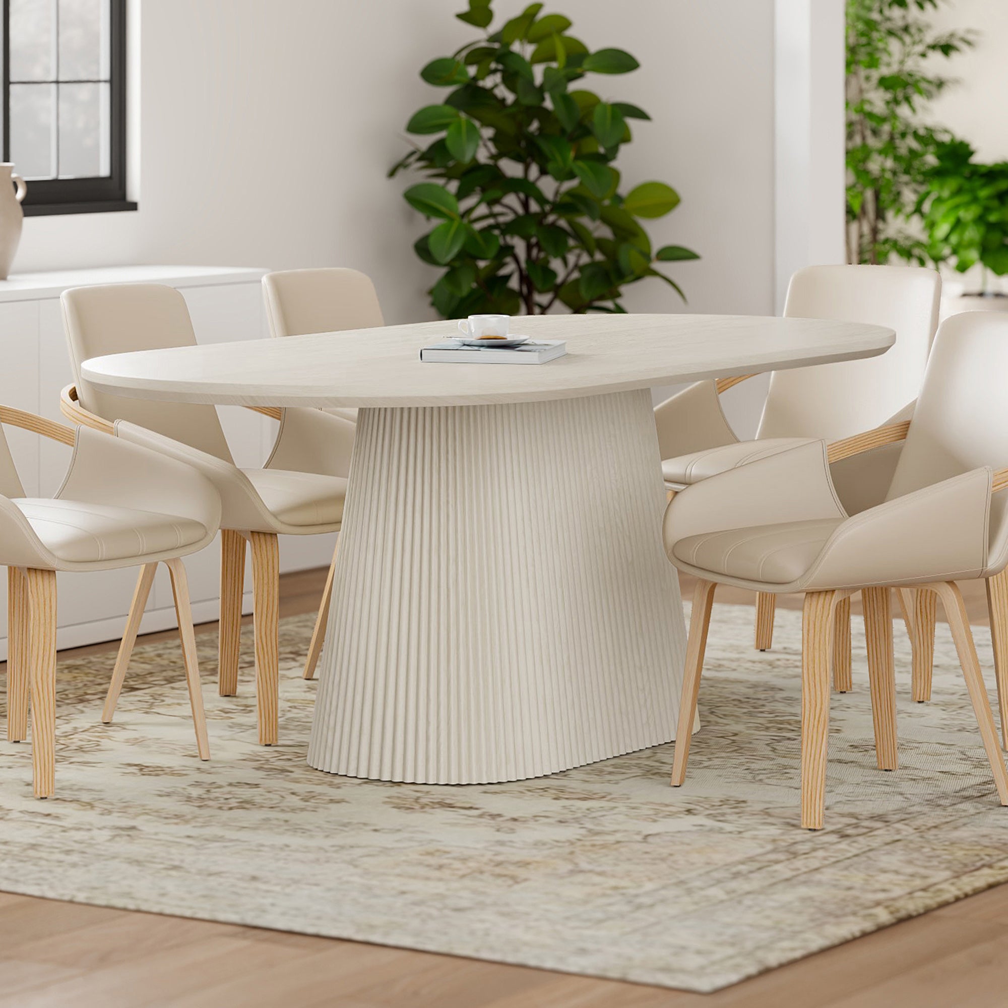 Tovas Oval Dining Table, 79"