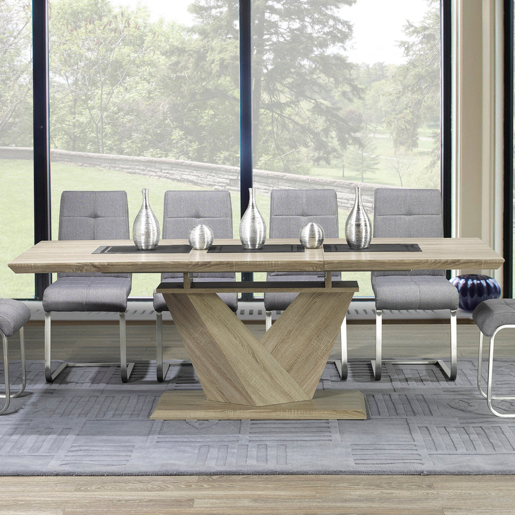 Eclipse Dining Table W/Extension, 63"-87"