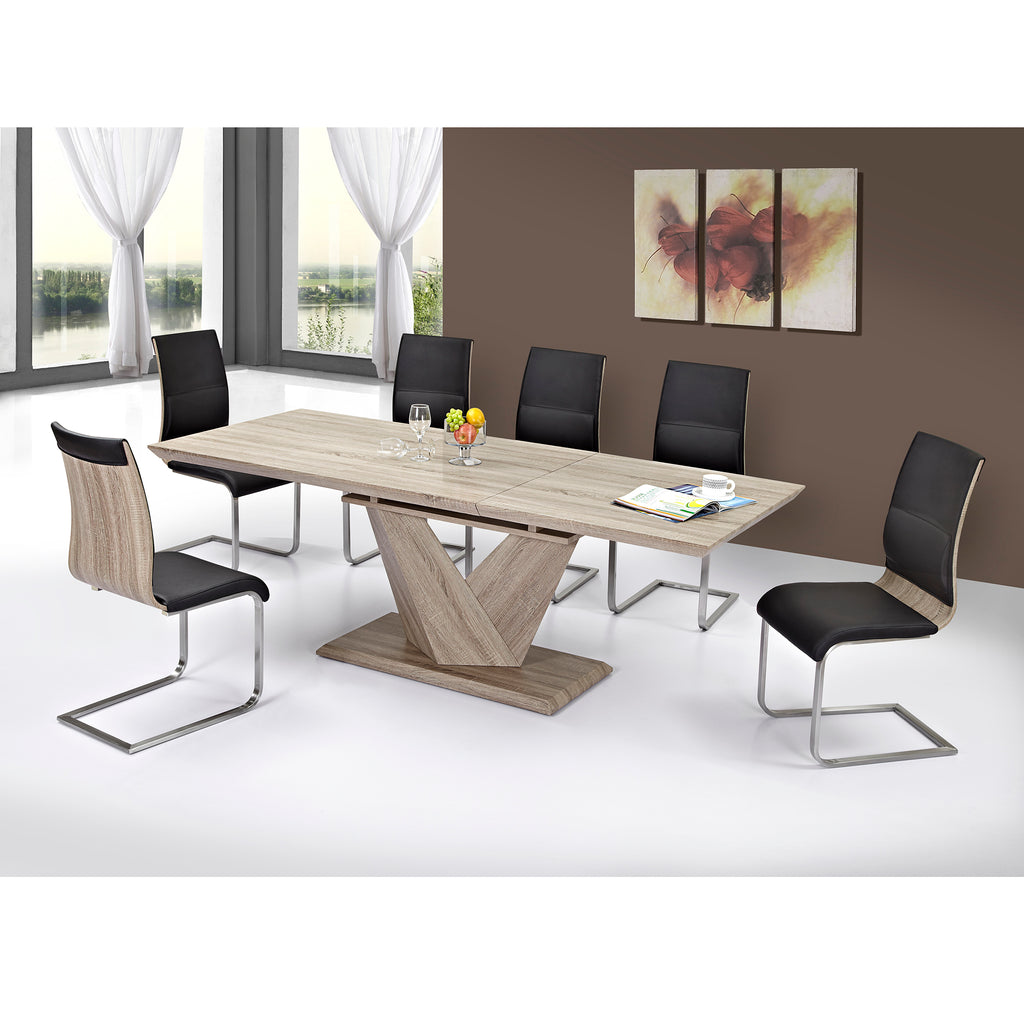 Eclipse Dining Table W/Extension, 63"-87"