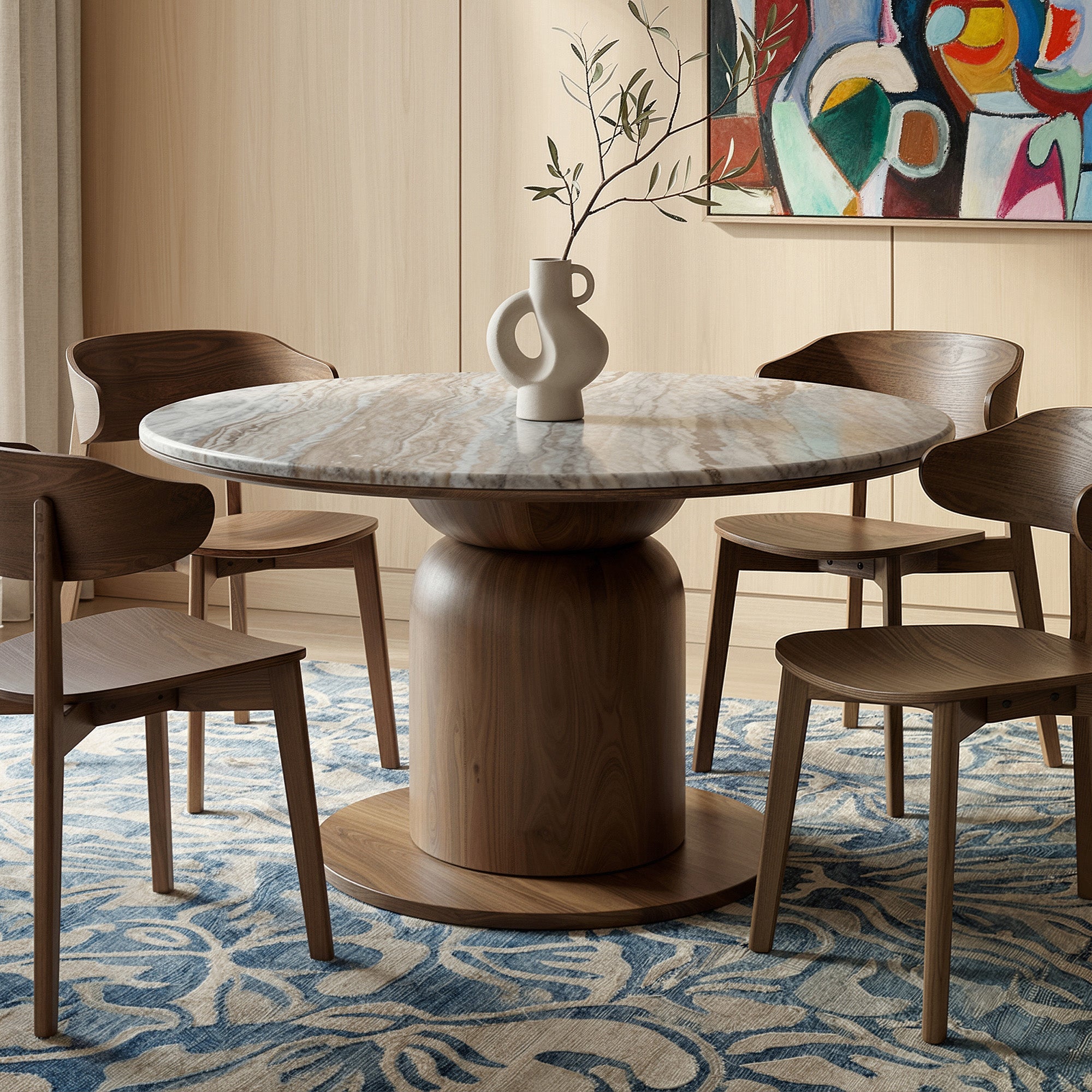 Martina Round Dining Table, 50"