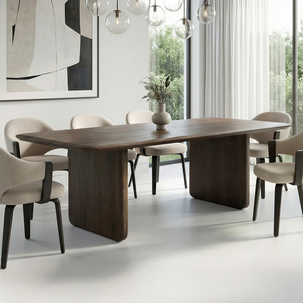 Bazul Rectangular Dining Table, 78"
