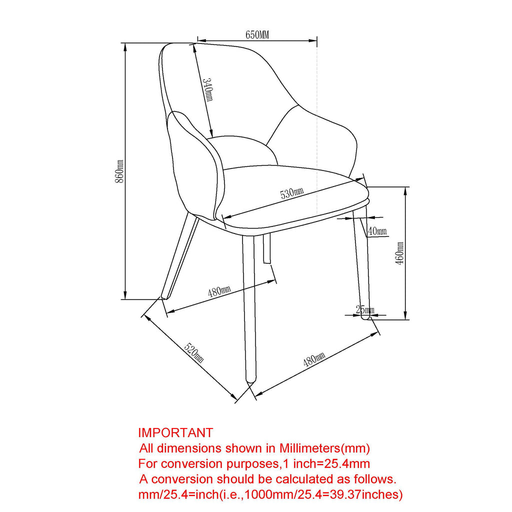 Denzel Dining Chair, Set Of 4