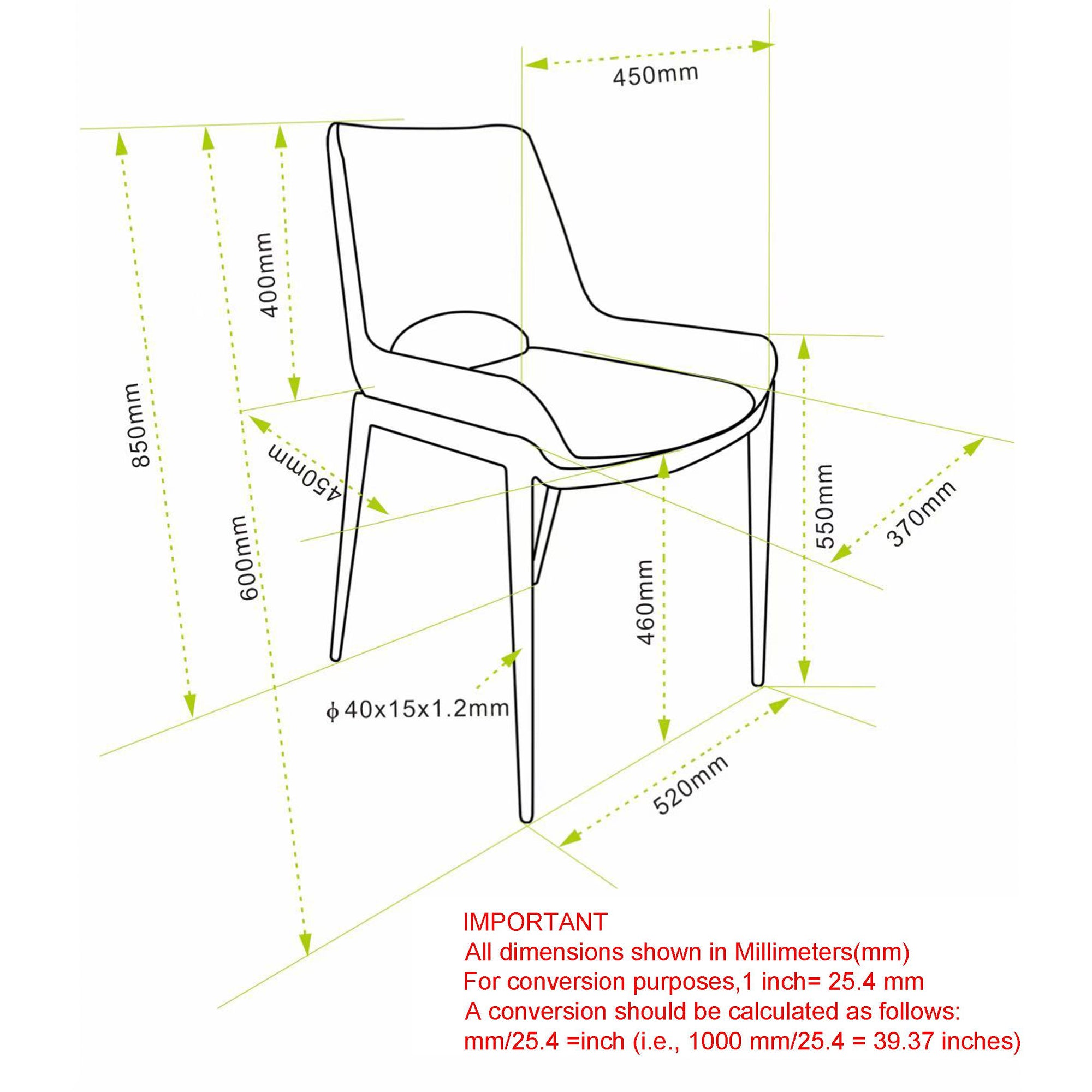 Icona Dining Chair, Set Of 6