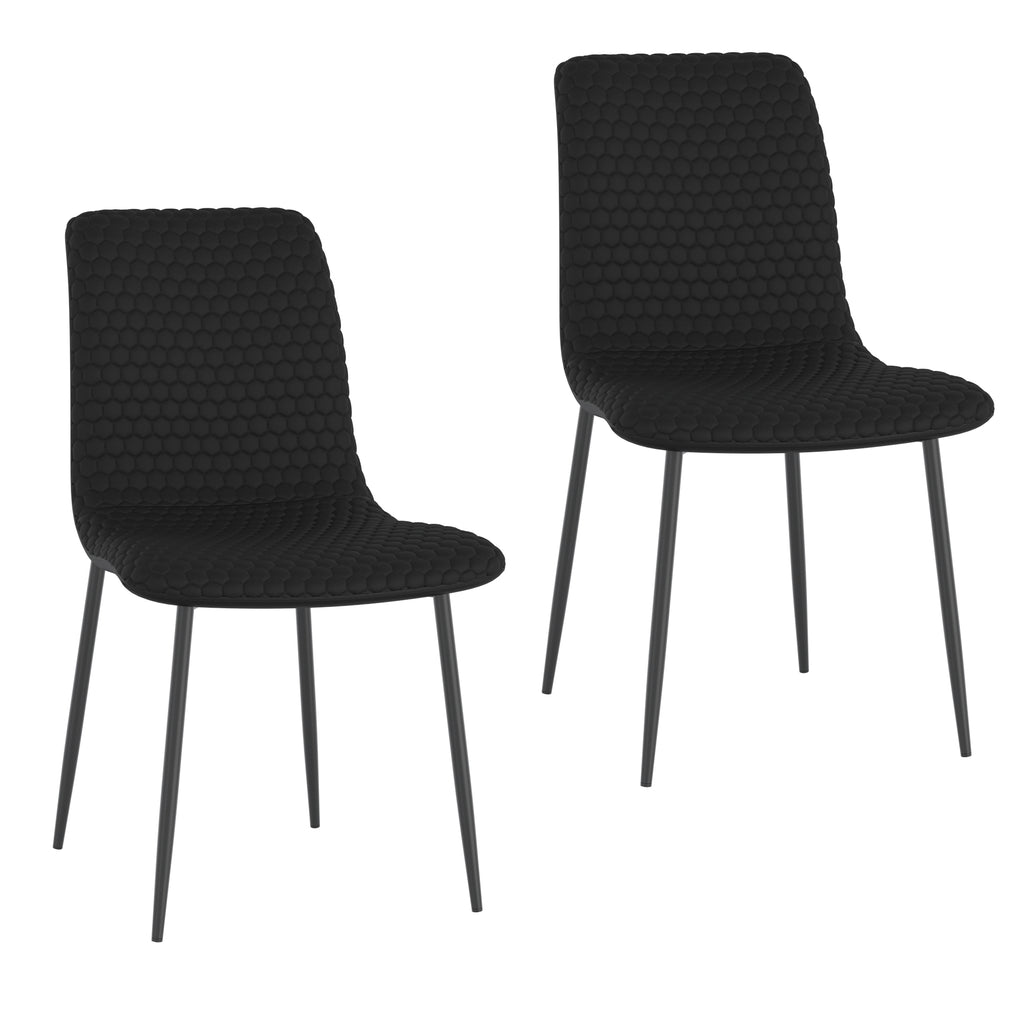 Brixx Dining Chair, Faux Leather, Set Of 2
