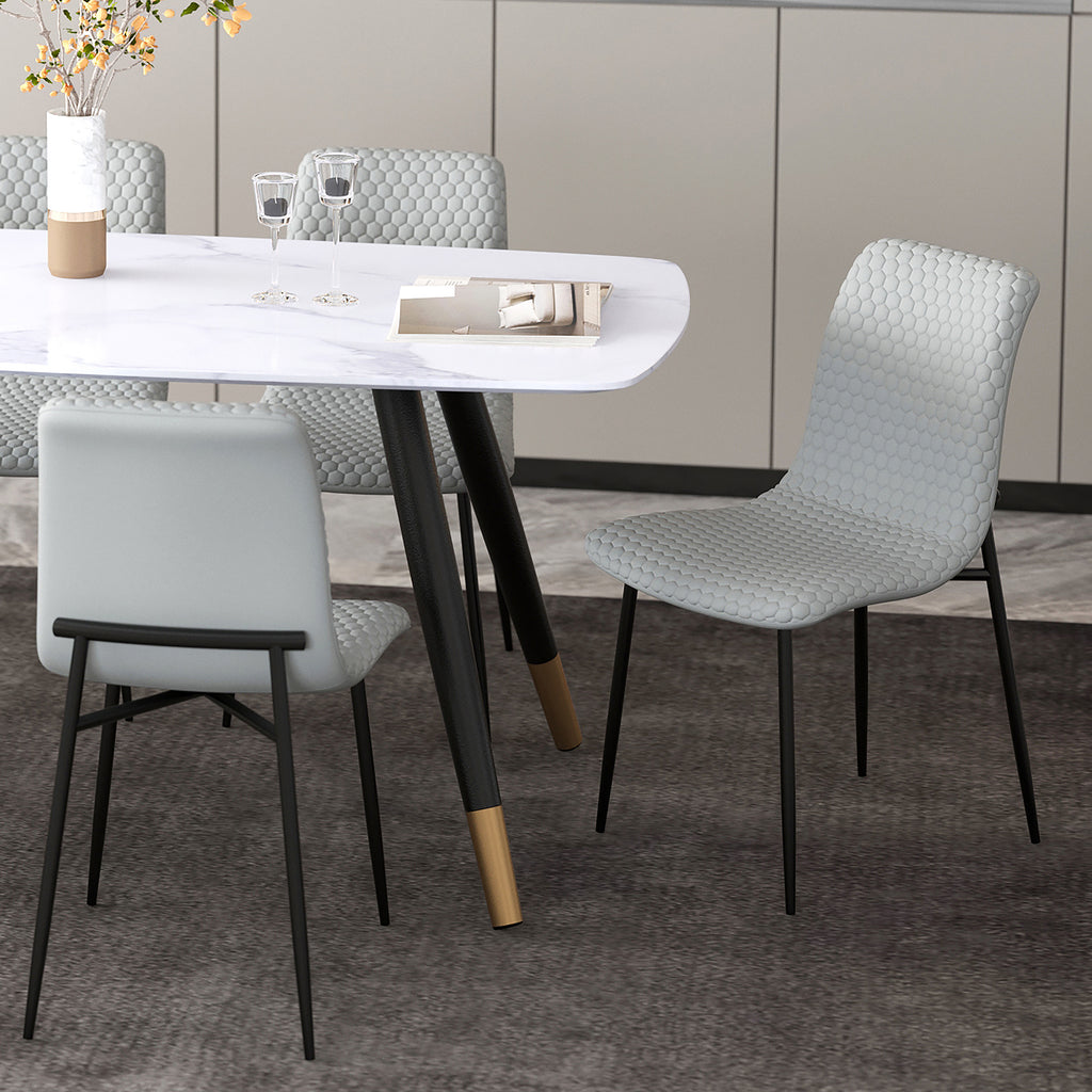 Brixx Dining Chair, Faux Leather, Set Of 2