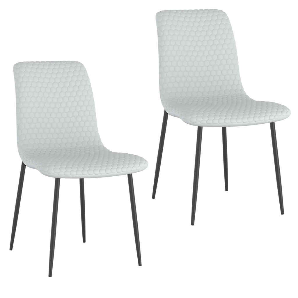 Brixx Dining Chair, Faux Leather, Set Of 2