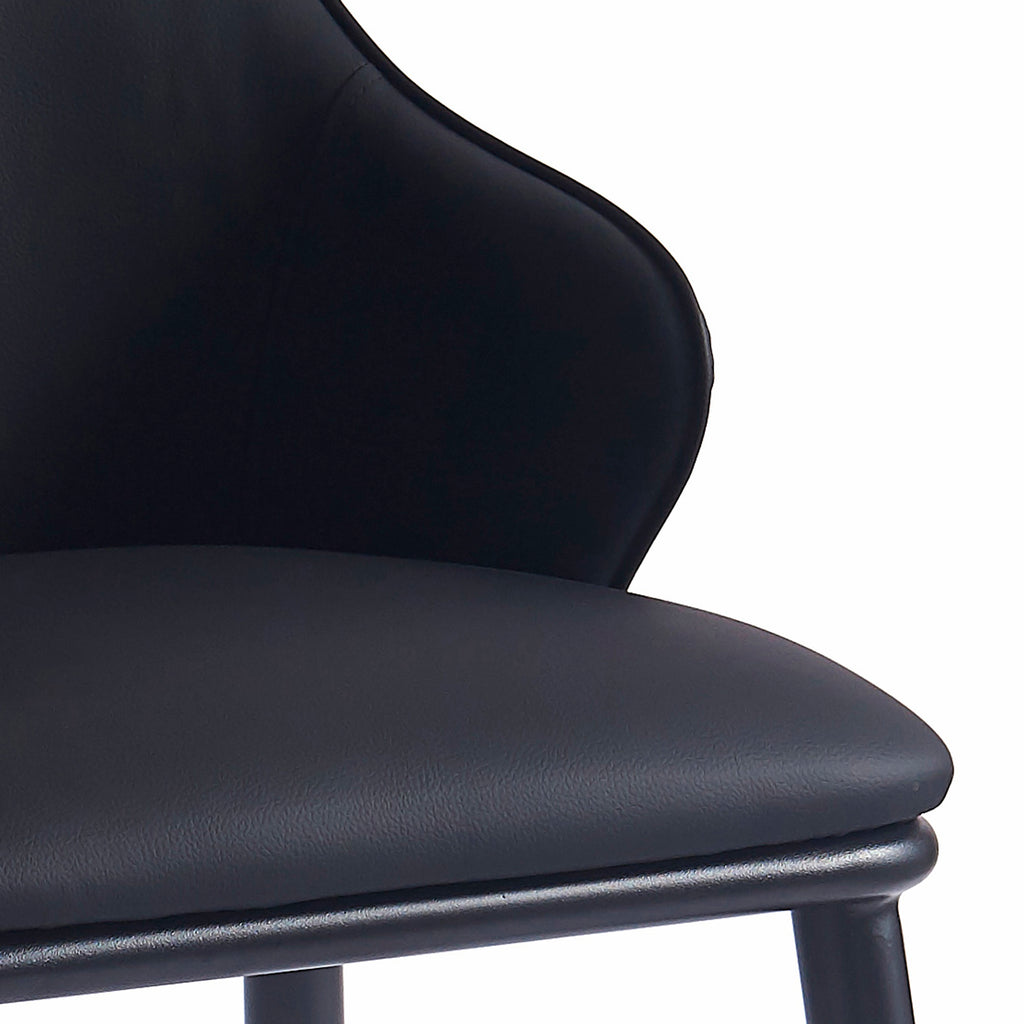 Kash Dining Chair, Faux Leather, Set Of 2