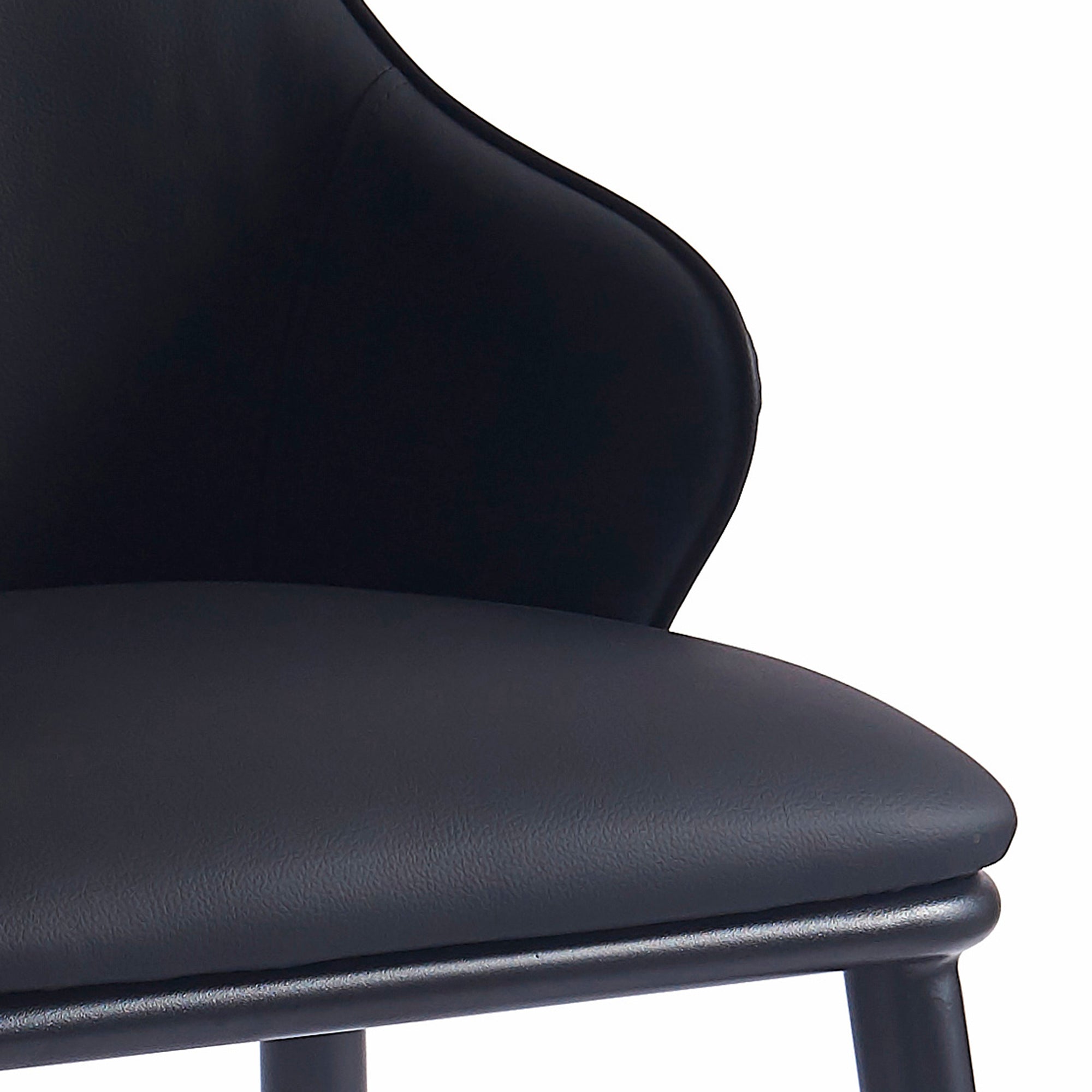 Kash Dining Chair, Faux Leather, Set Of 2