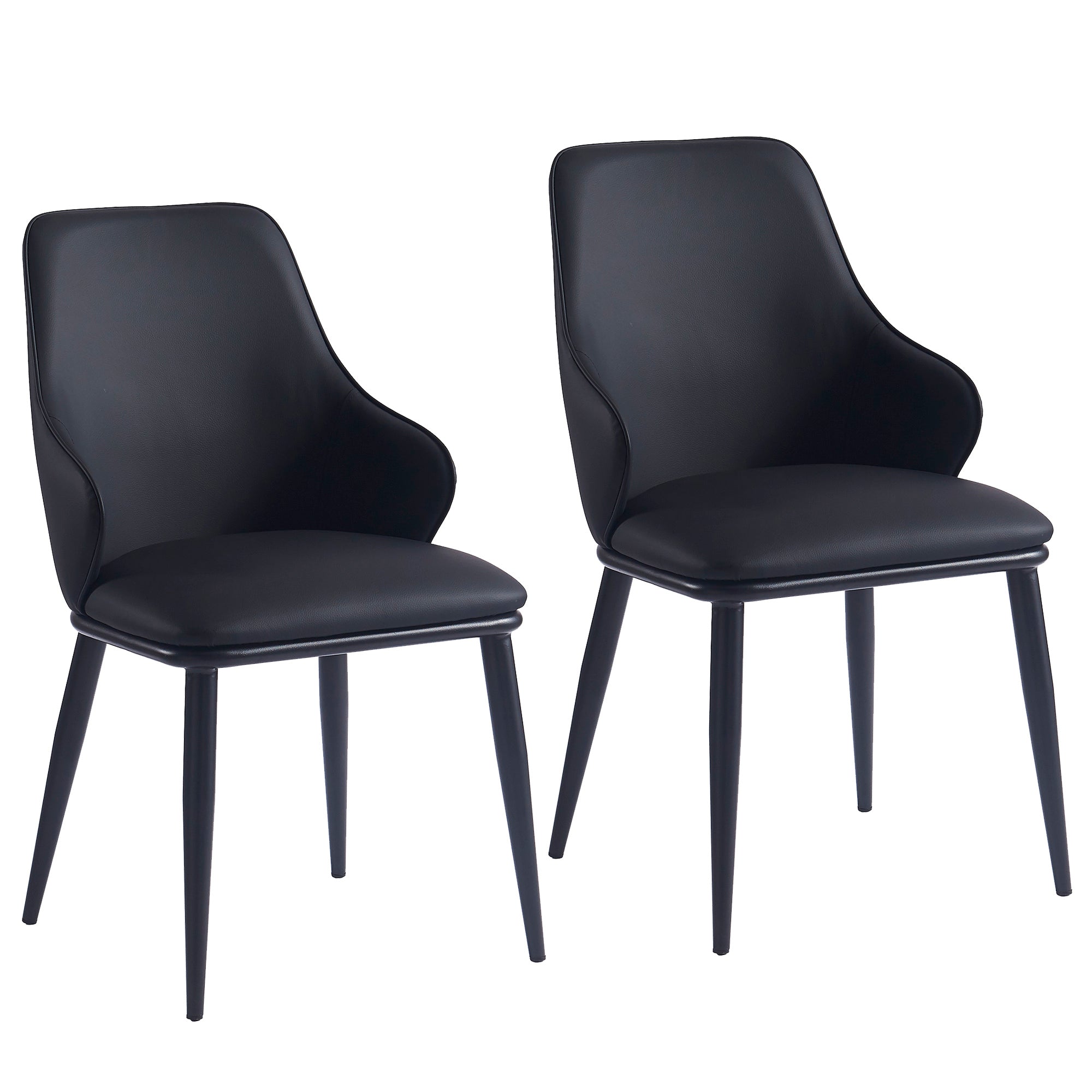 Kash Dining Chair, Faux Leather, Set Of 2