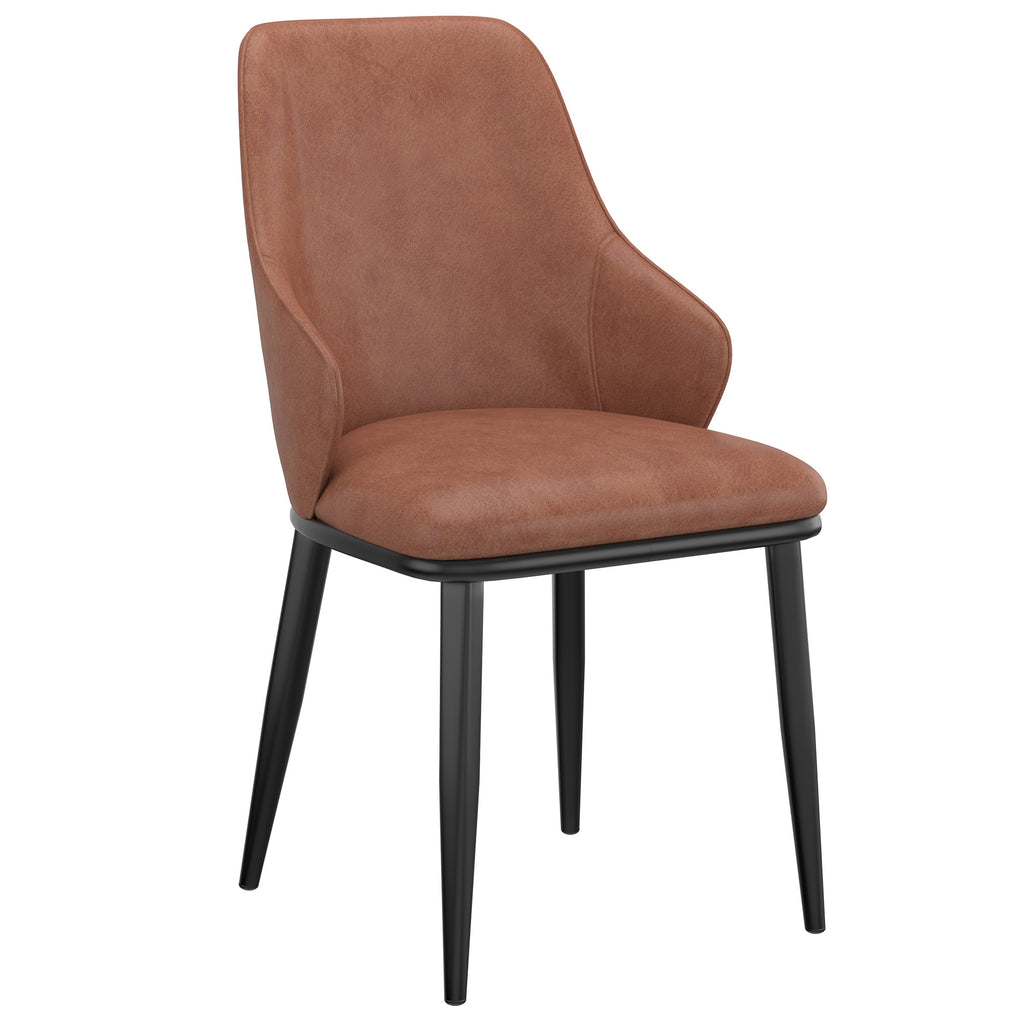 Kash Dining Chair, Faux Leather, Set Of 2