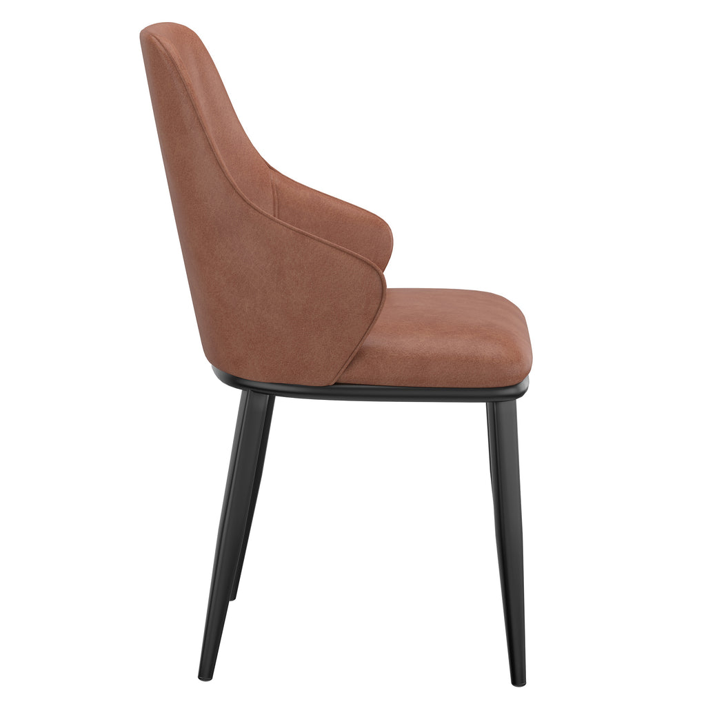 Kash Dining Chair, Faux Leather, Set Of 2