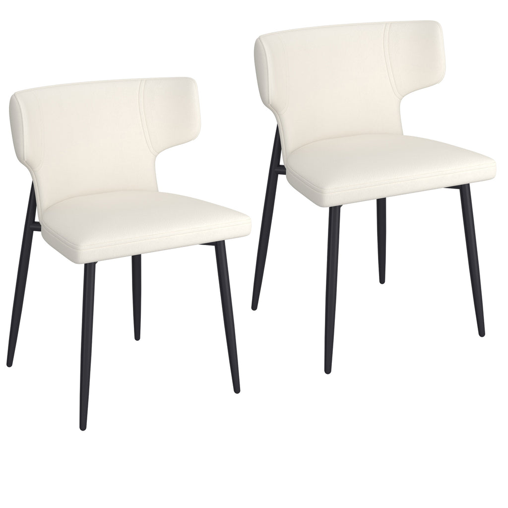 Olis Dining Chair, Faux Leather, Set Of 2