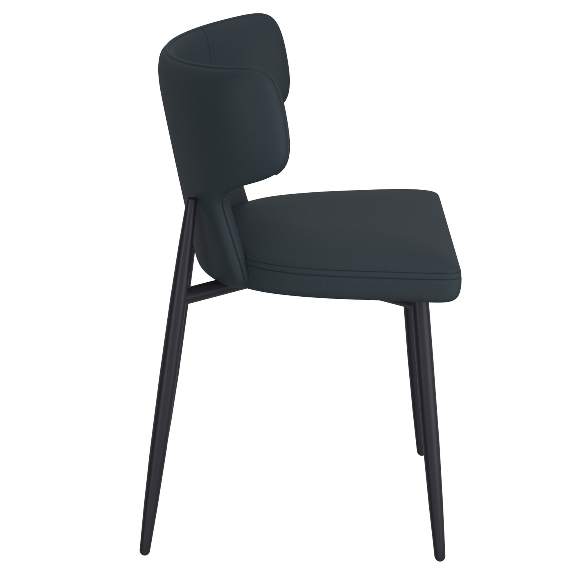 Olis Dining Chair, Faux Leather, Set Of 2