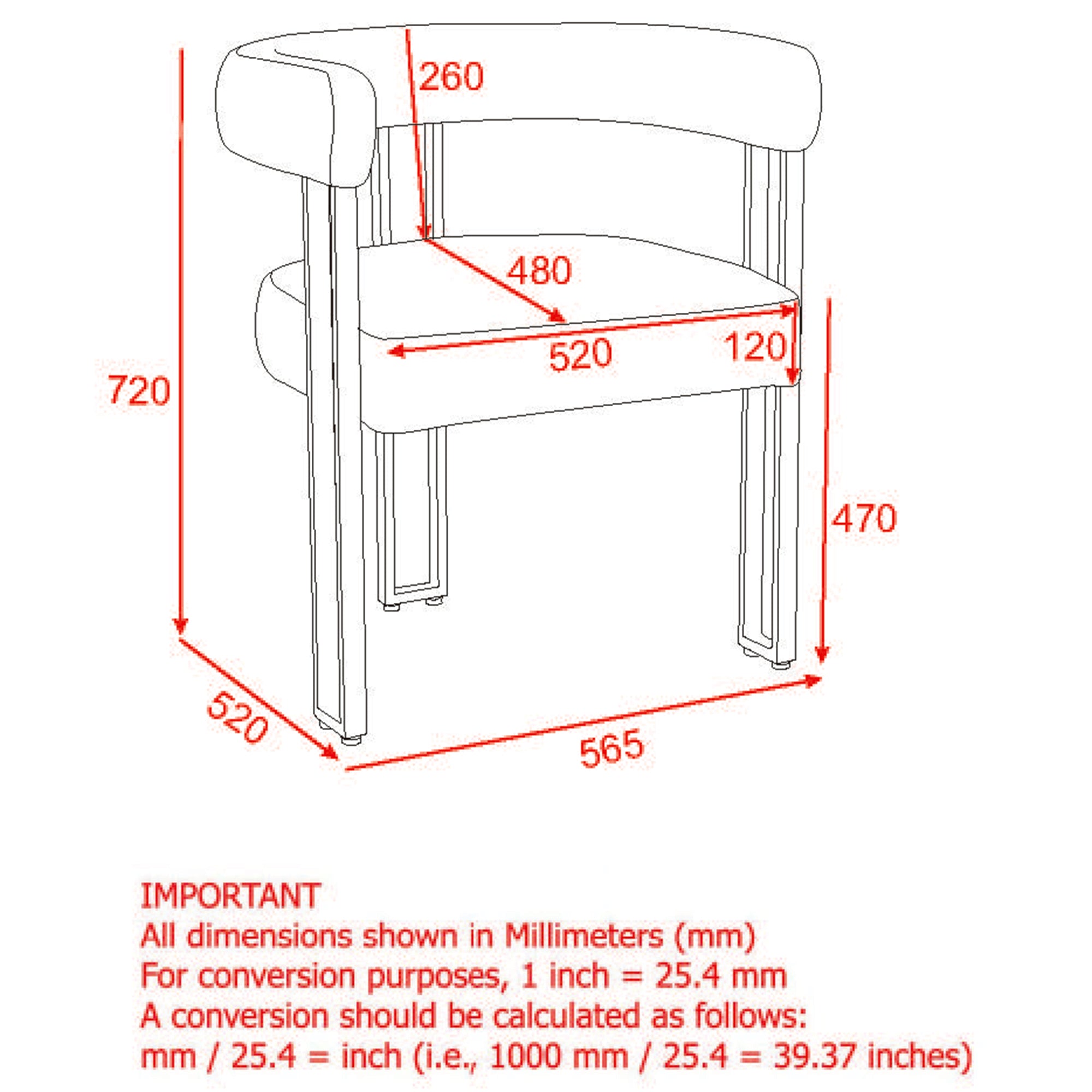 Scarlet Dining Chair, Set Of 2