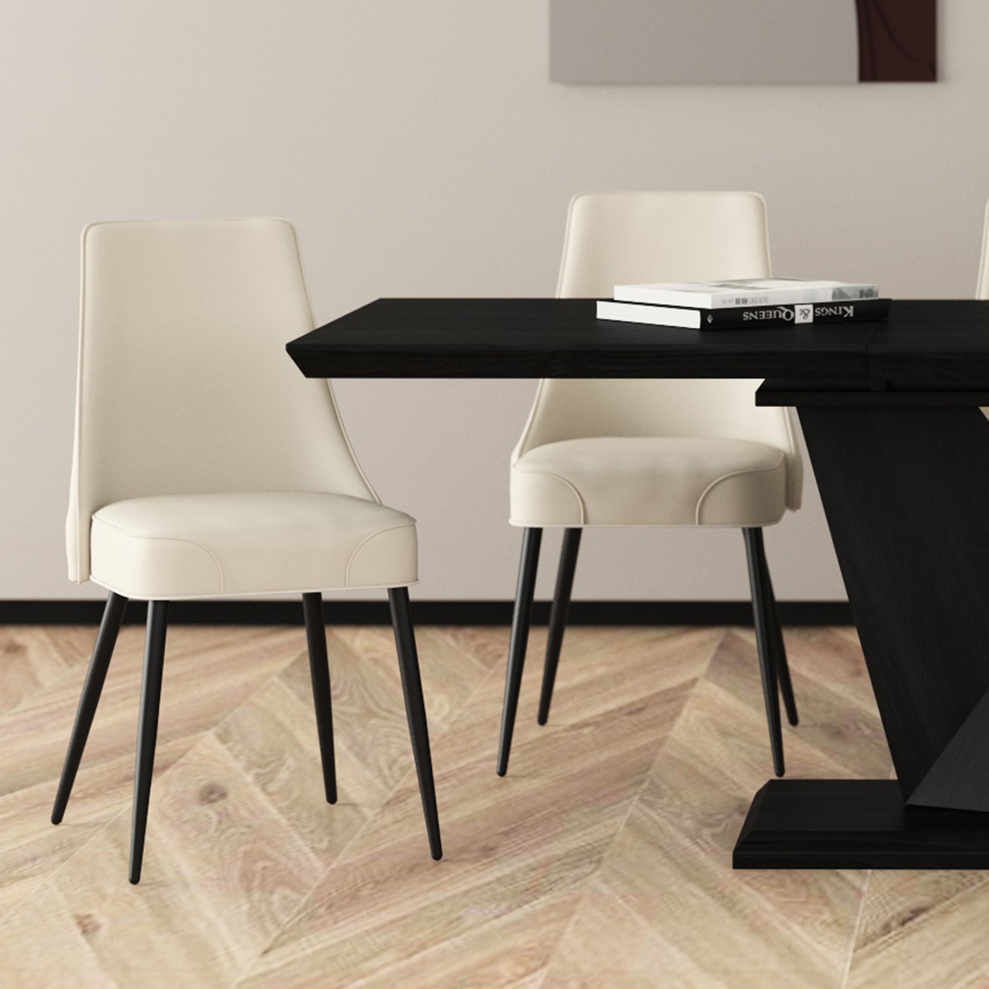 Koda Dining Chair, Faux Leather, Set Of 2