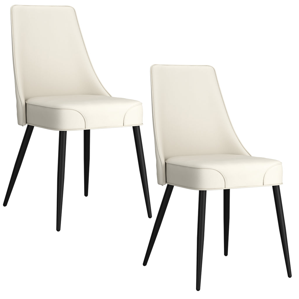 Koda Dining Chair, Faux Leather, Set Of 2