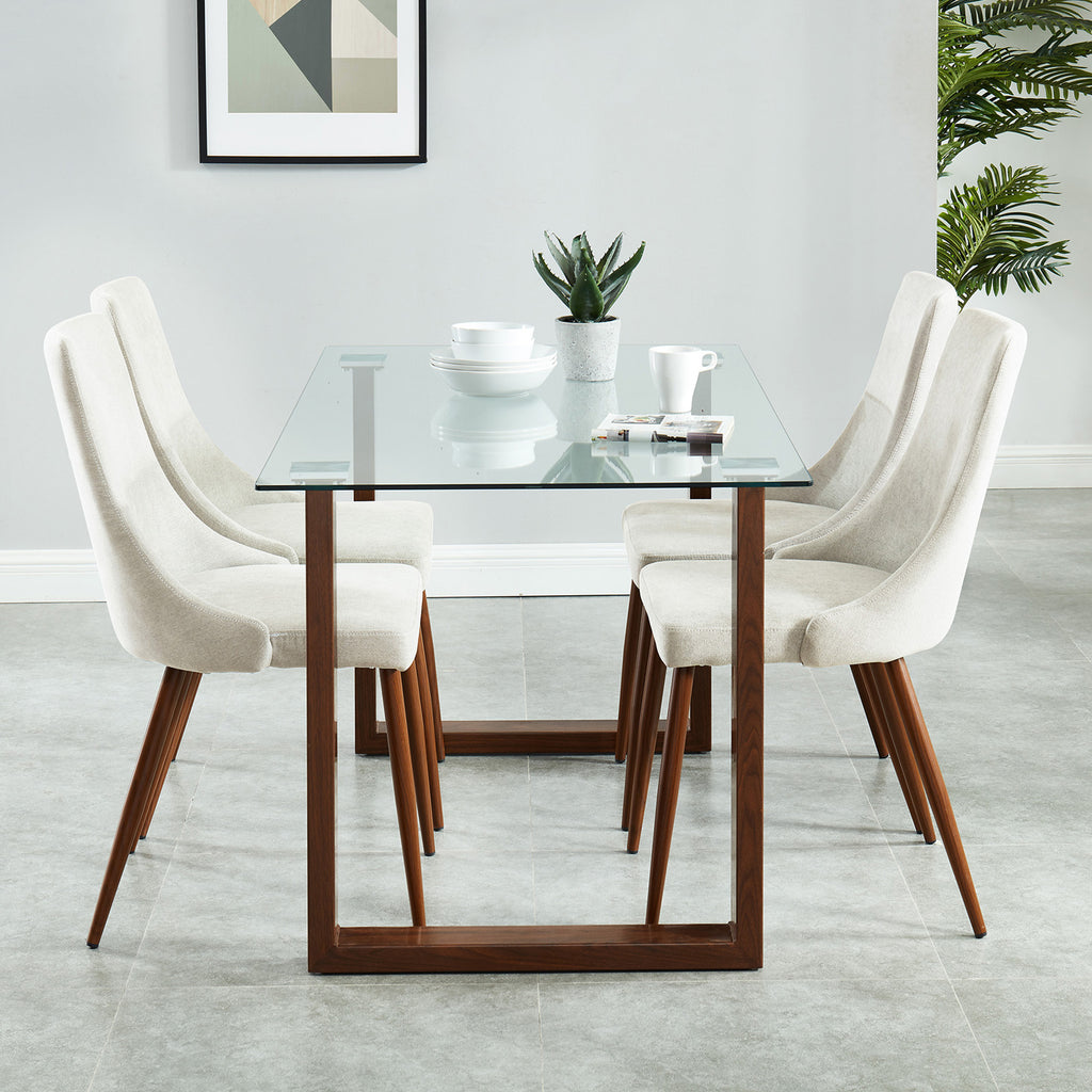 Cora Dining Chair, Fabric, Set Of 2