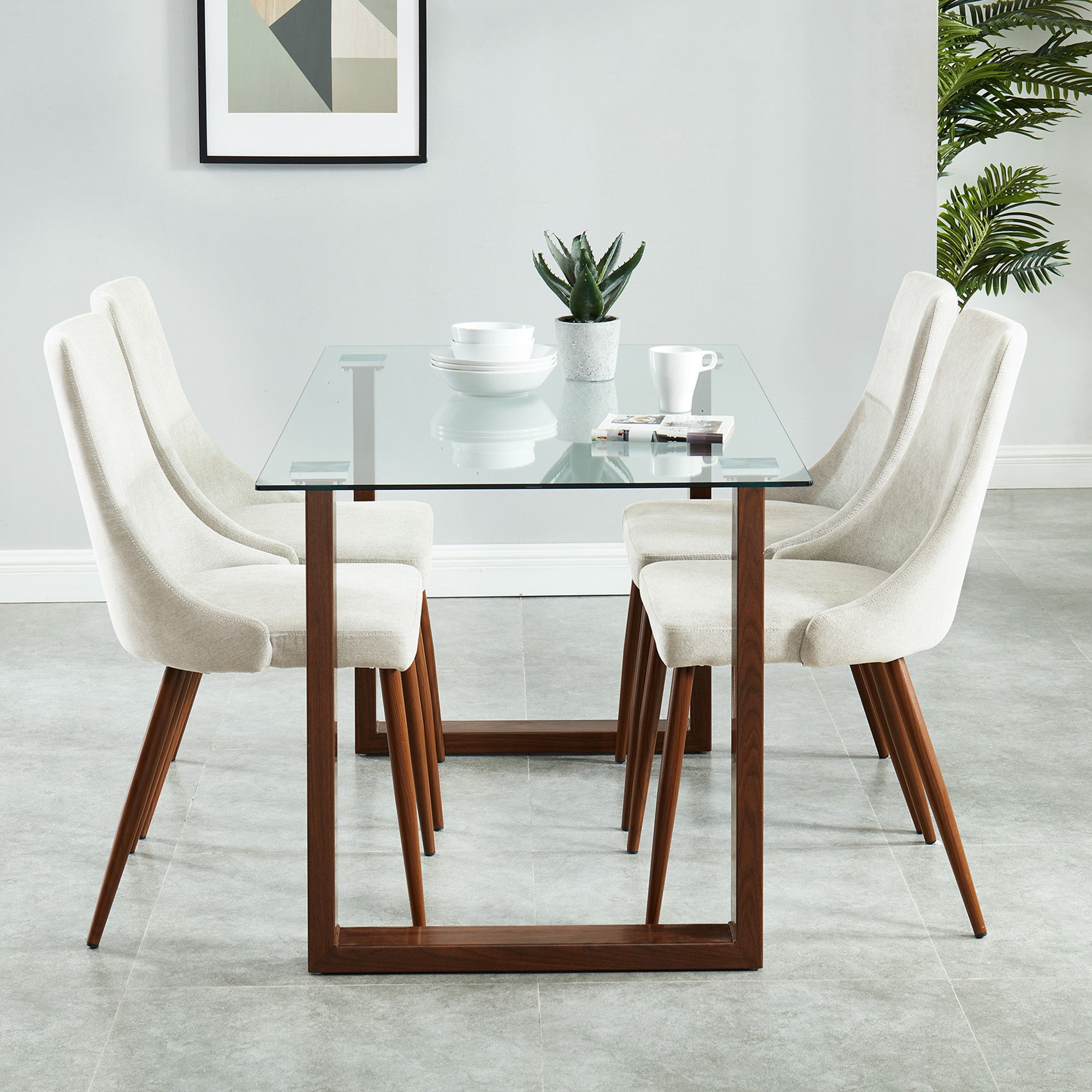 Cora Dining Chair, Fabric, Set Of 2