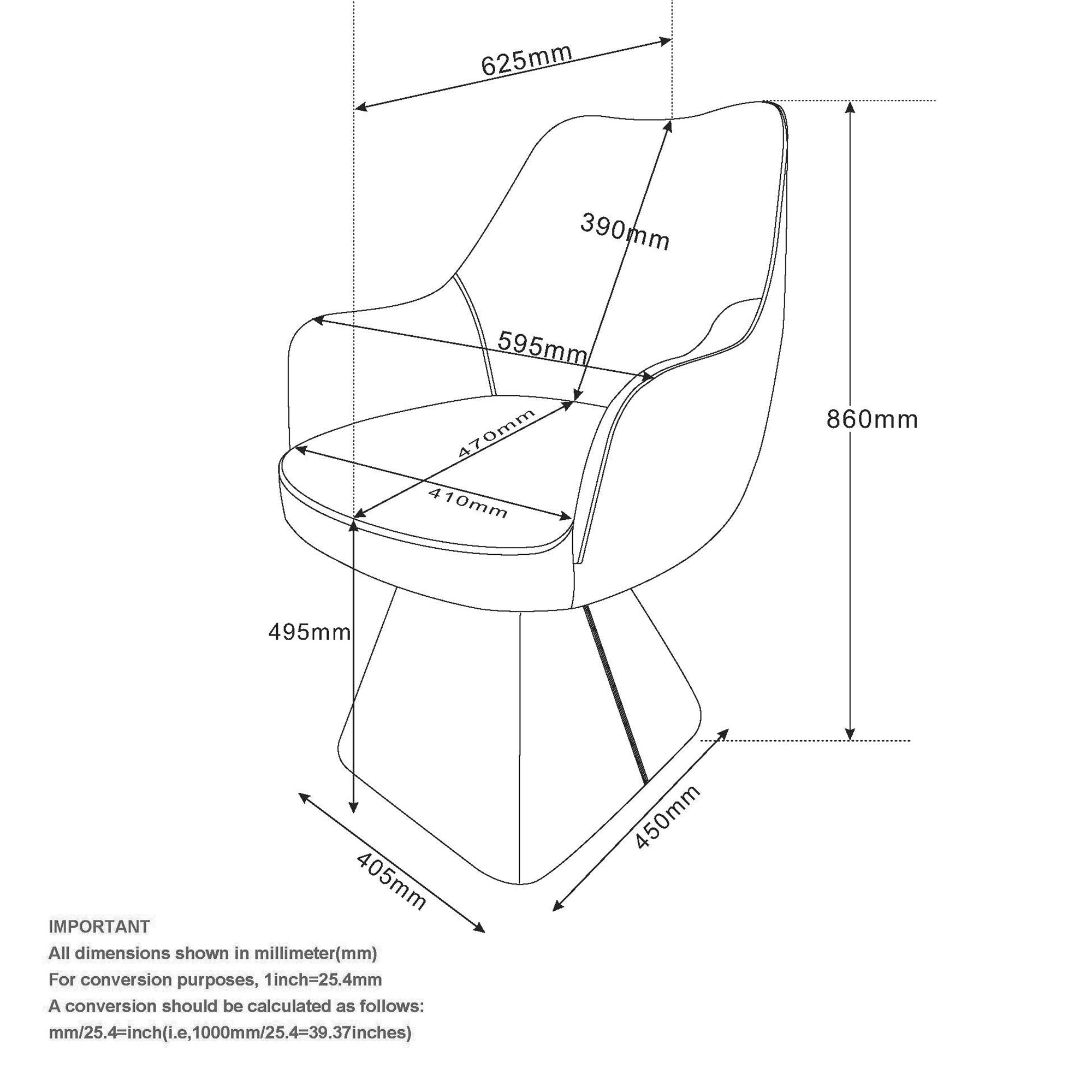 Caprese Swivel Dining/Accent Chair