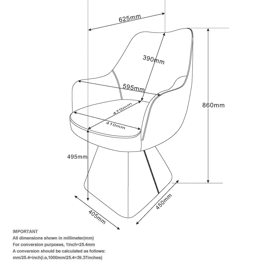 Caprese Swivel Dining/Accent Chair