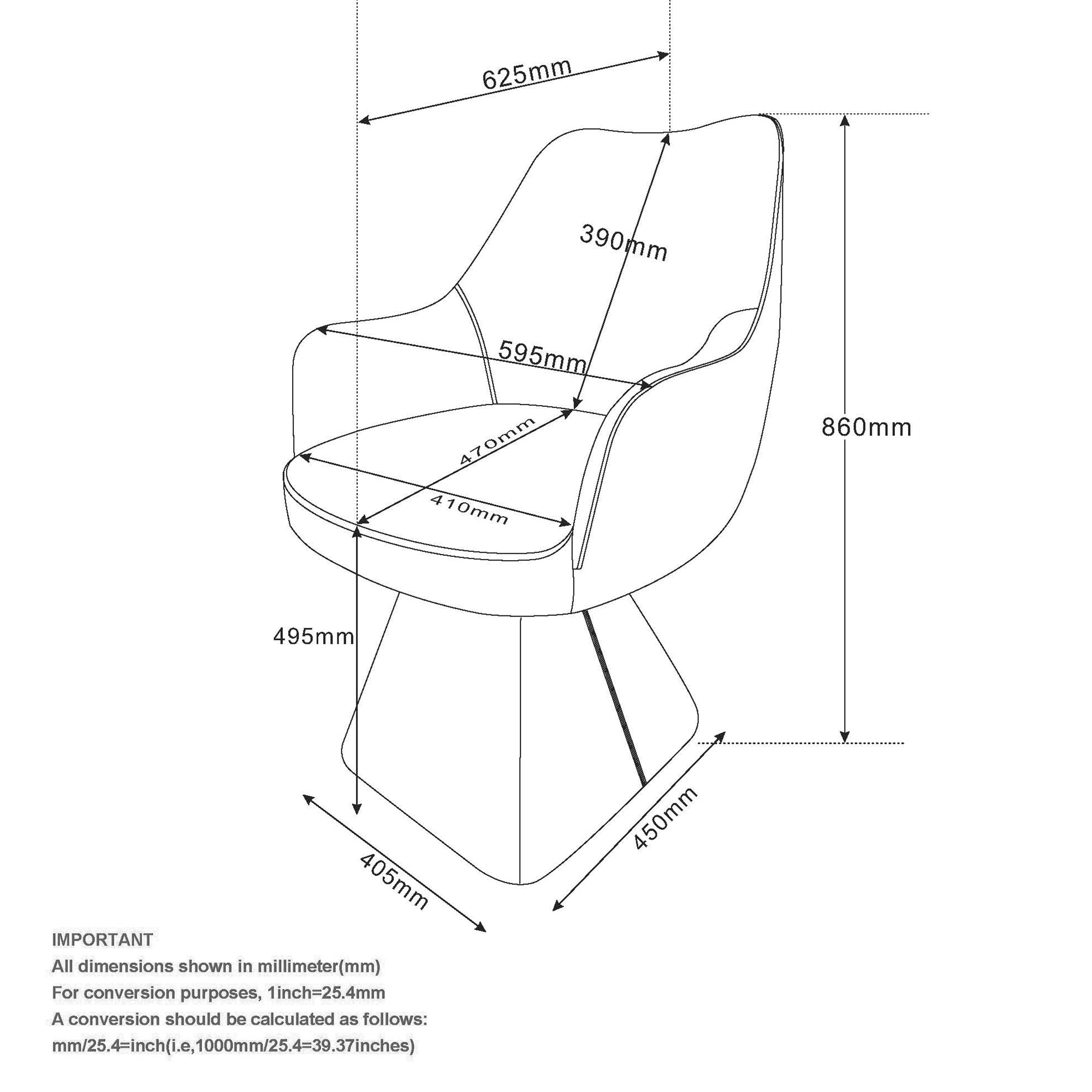 Caprese Swivel Dining/Accent Chair